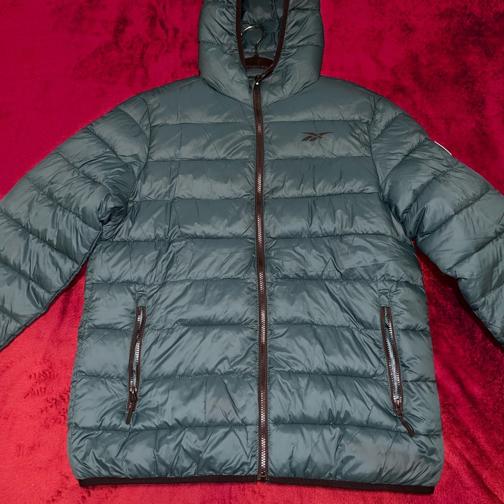Reebok Men's Teal Puffer Jacket
